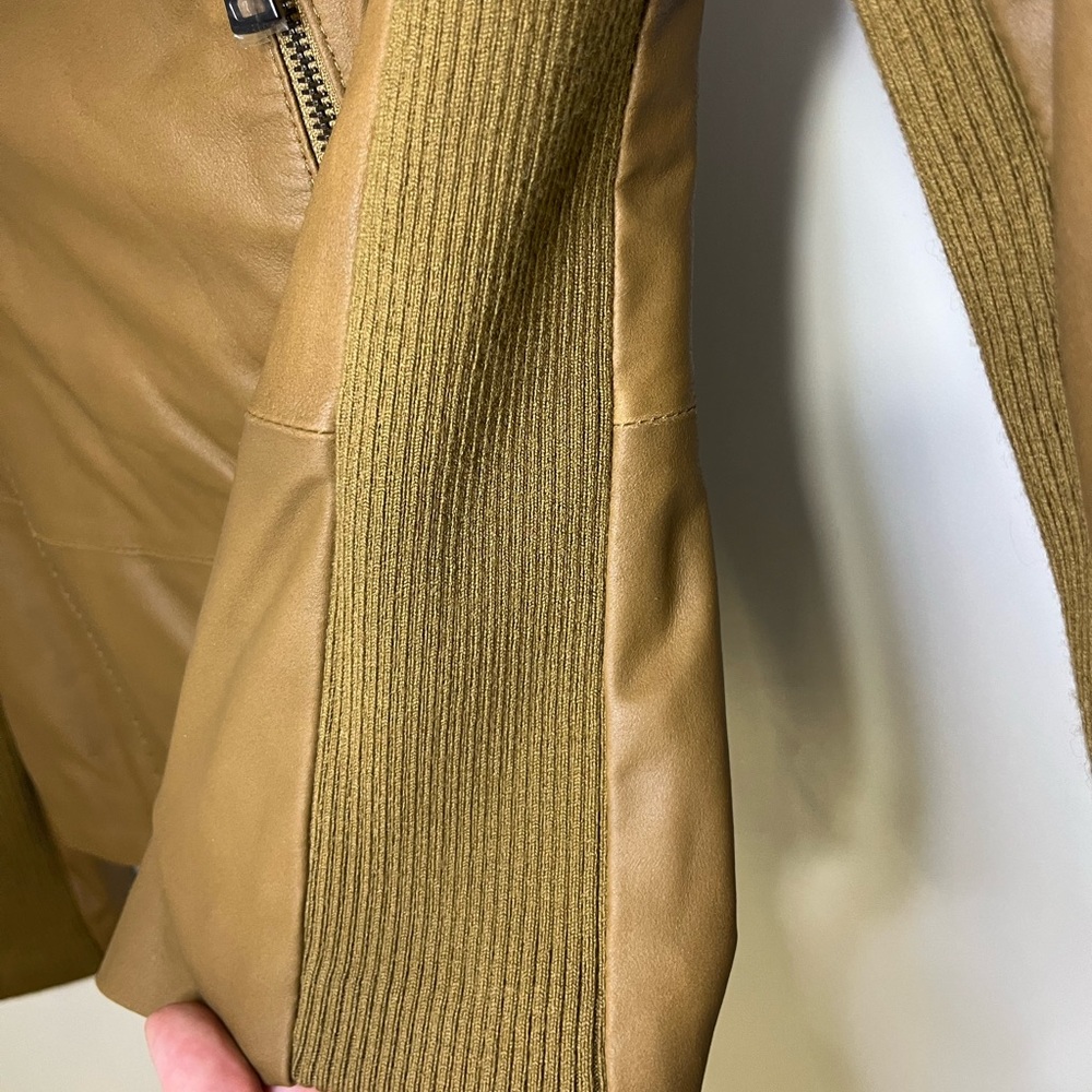Vince NWOT Goat Leather Moto Jacket Size XS - Picture 6 of 11